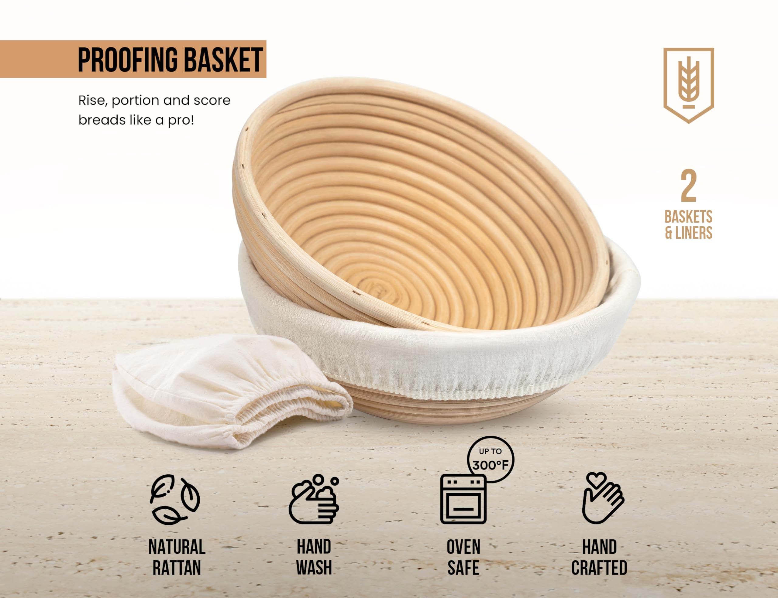 Secure packaging protects KooK proofing baskets for pristine delivery