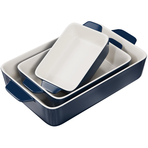 KooK casserole dish navy, oven-safe for family meals and roasting