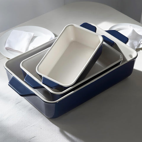 KooK dish with handles, convenient for transporting from oven to table