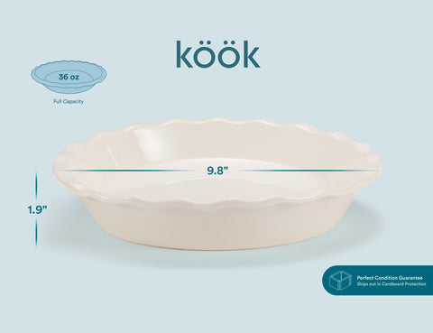 KooK ivory set of two for everyday baking versatility.