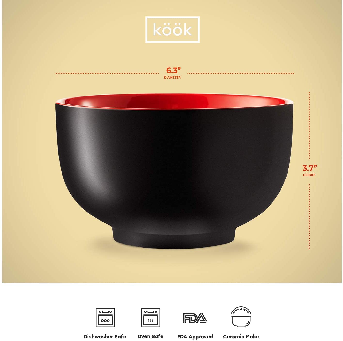 KooK bowls are microwave and dishwasher safe for quick reheats and cleanup.