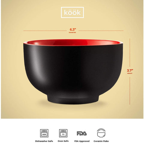 KooK bowls are microwave and dishwasher safe for quick reheats and cleanup.