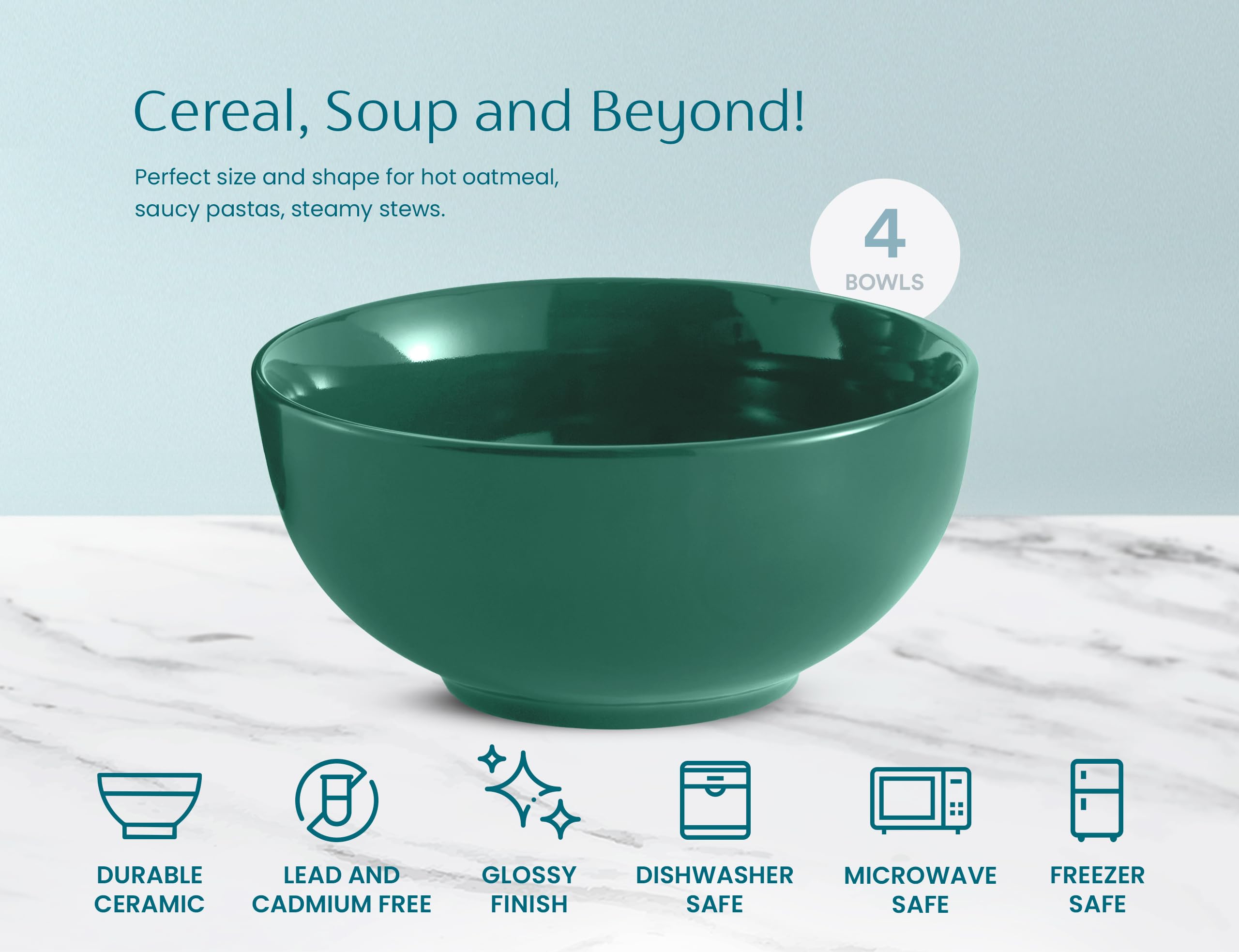 KooK durable ceramic resists odors and stains for everyday kitchen use