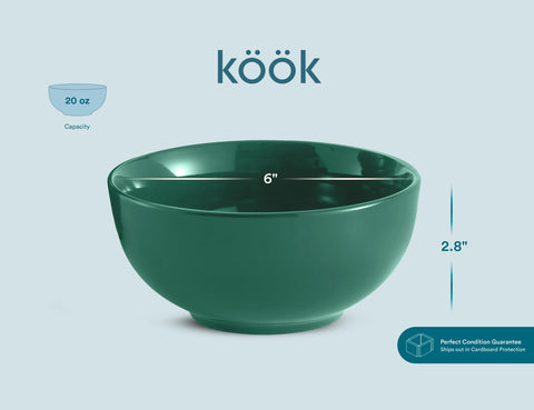 KooK set of six stacks neatly for compact cabinet storage