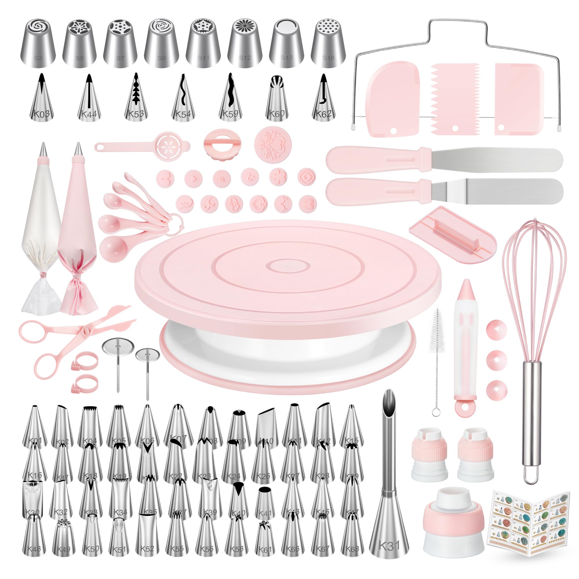 Kootek 158-pcs cake decorating kit for versatile home baking