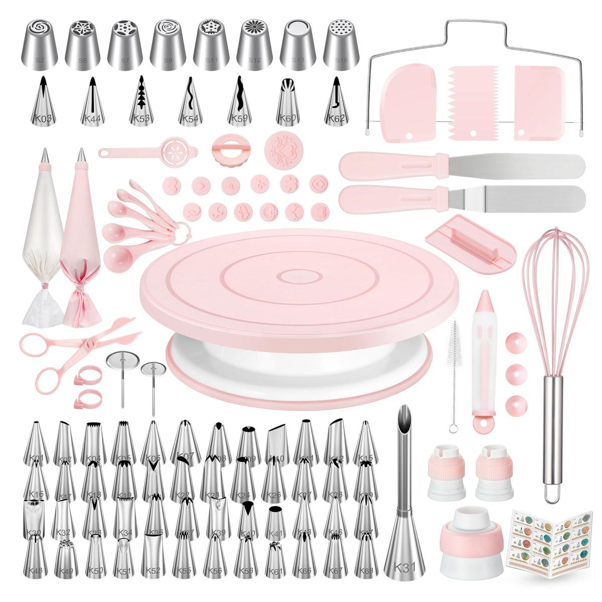 Kootek 158-pcs cake decorating kit for versatile home baking