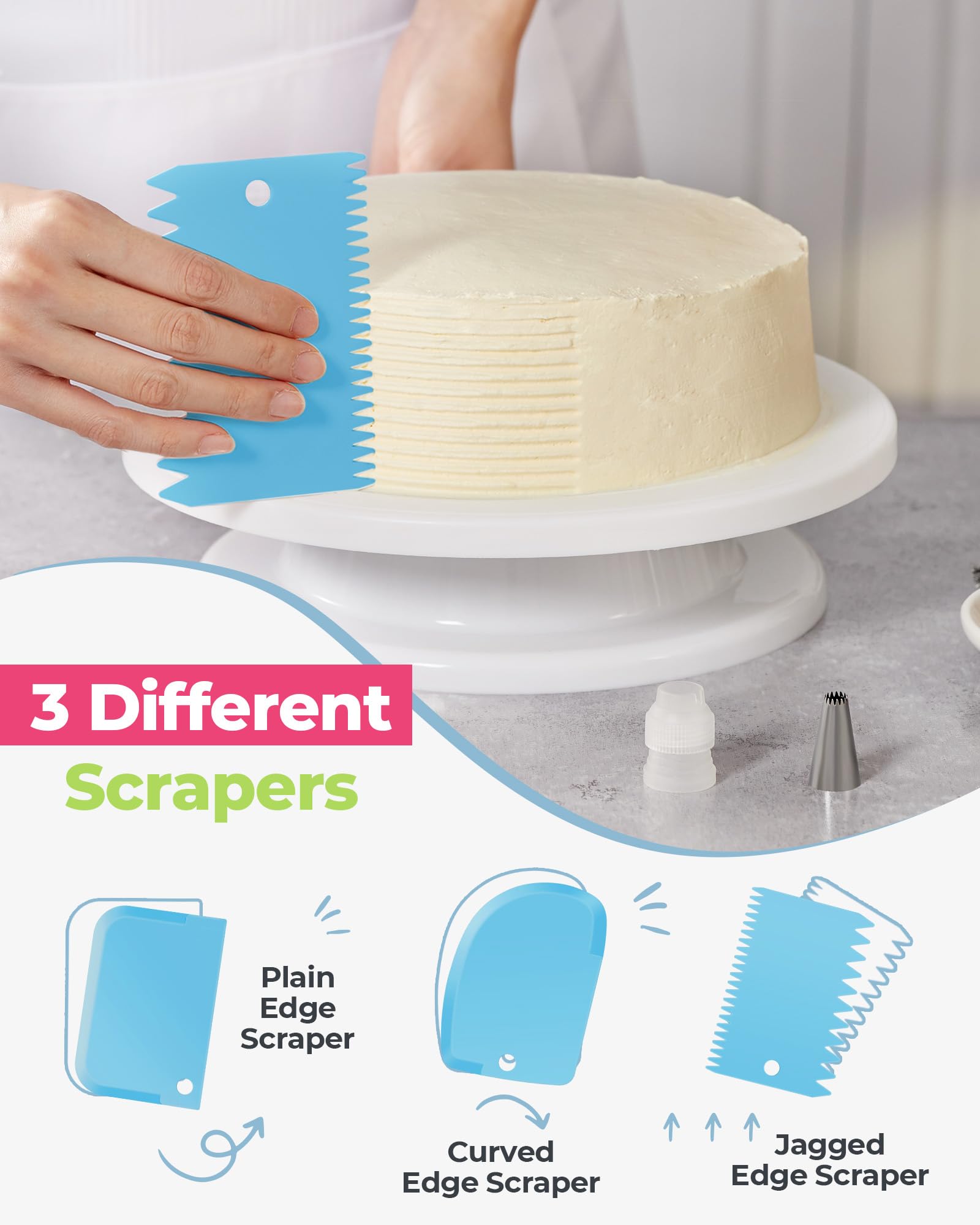 Kootek reusable piping bags for easy cleanup and eco-friendly baking