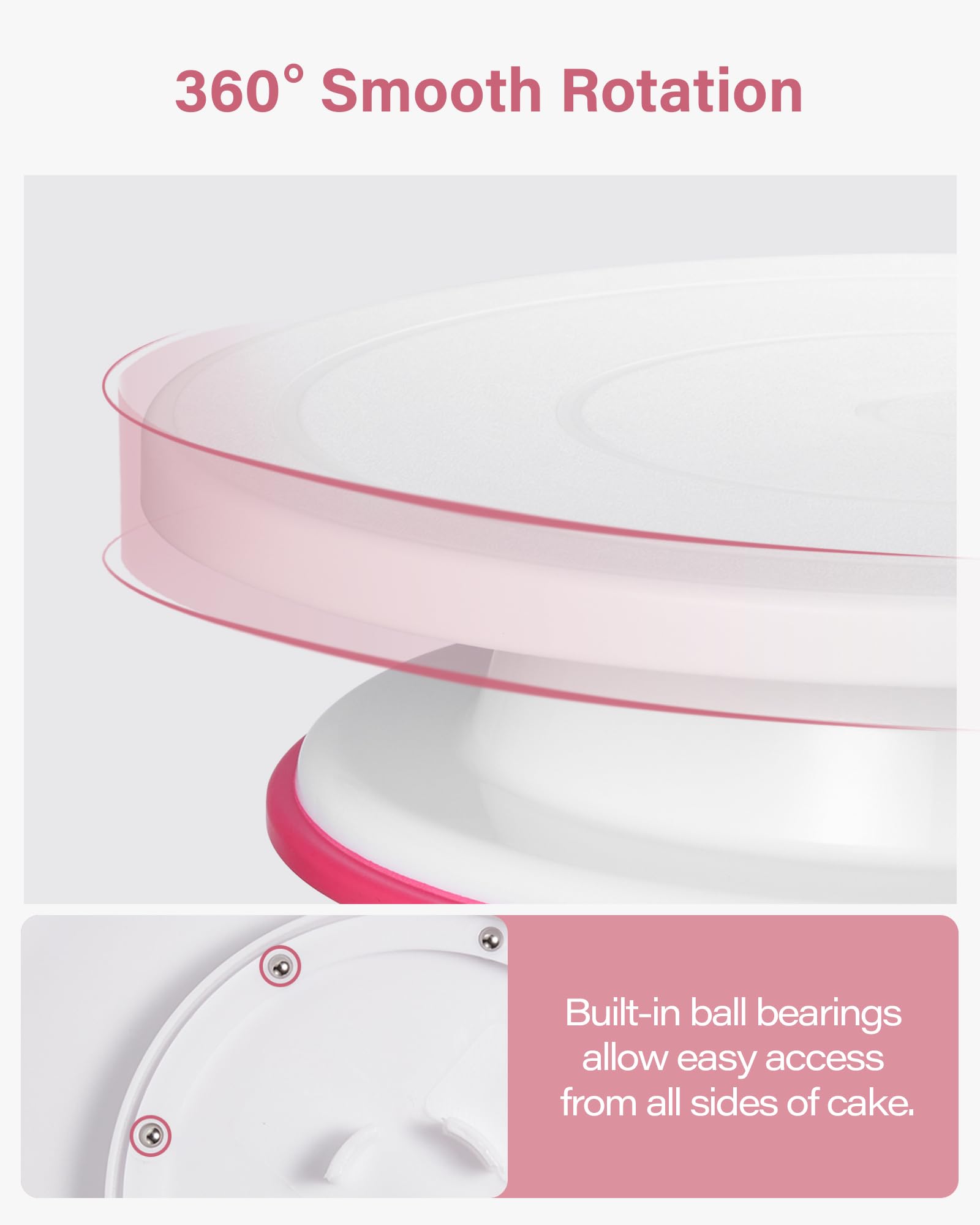 Kootek 230pcs cake decorating kit cake leveler helps achieve a flat finish.