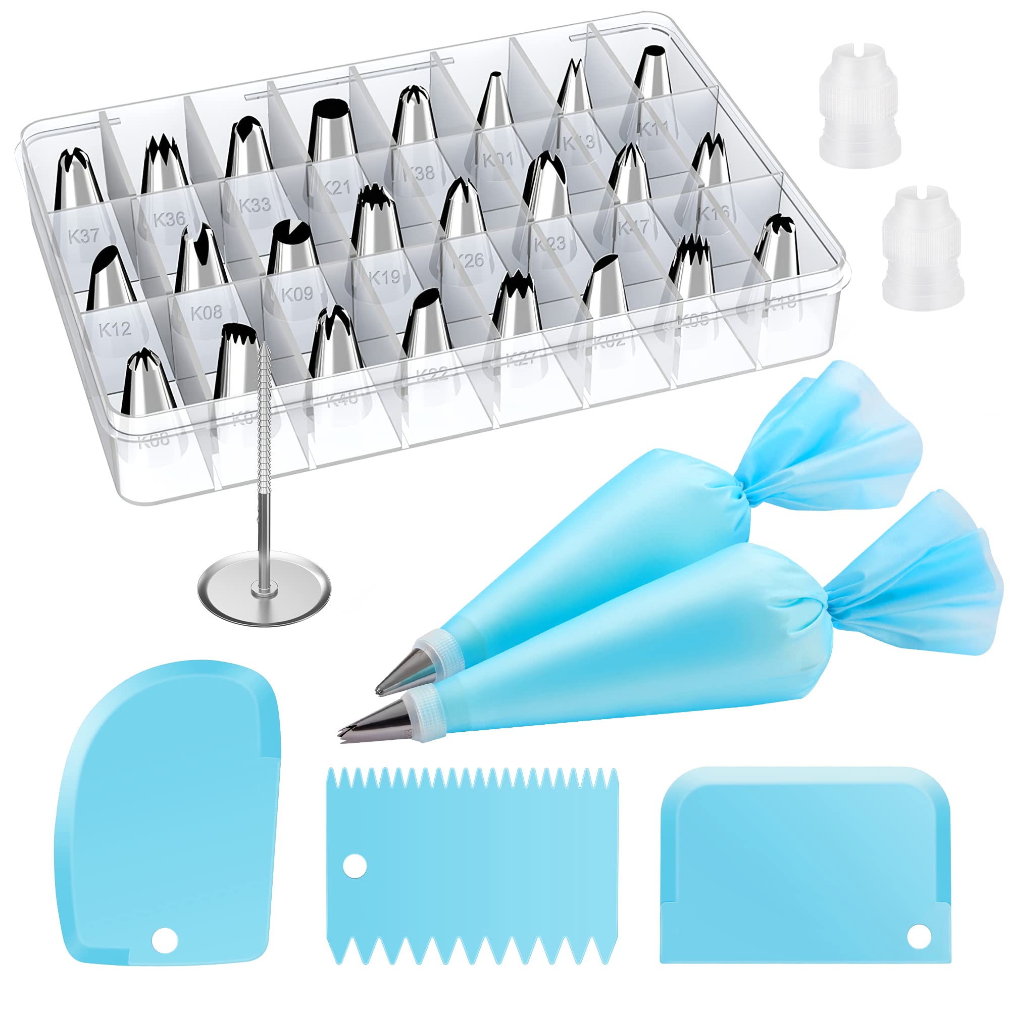 Kootek 32-piece piping set with tips and bags for versatile decorating