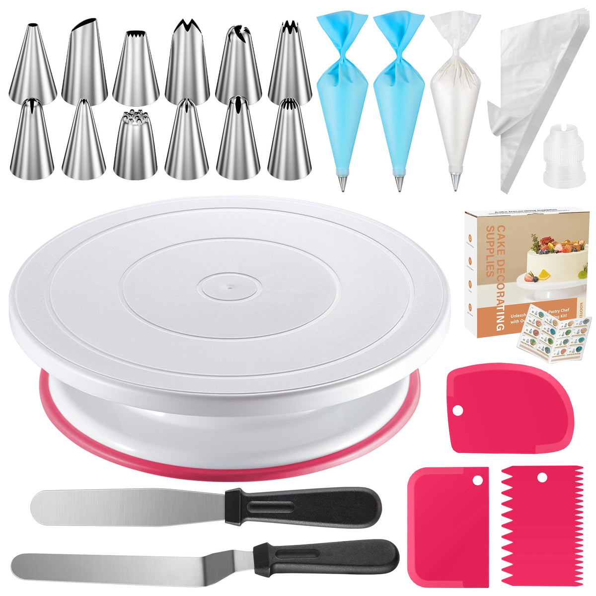Kootek 71Pcs Cake Decorating Kit: complete set for all your baking projects.