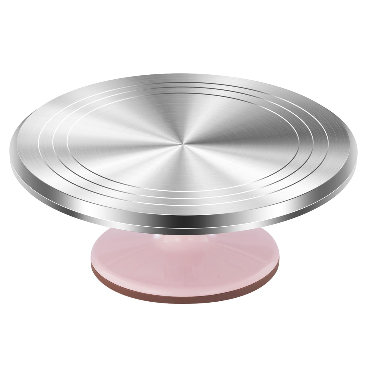 Kootek aluminium alloy revolving cake stand 12 inch, durable for reliable decorating.