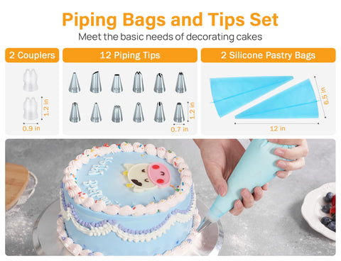 Kootek angled offset spatula for precise frosting application