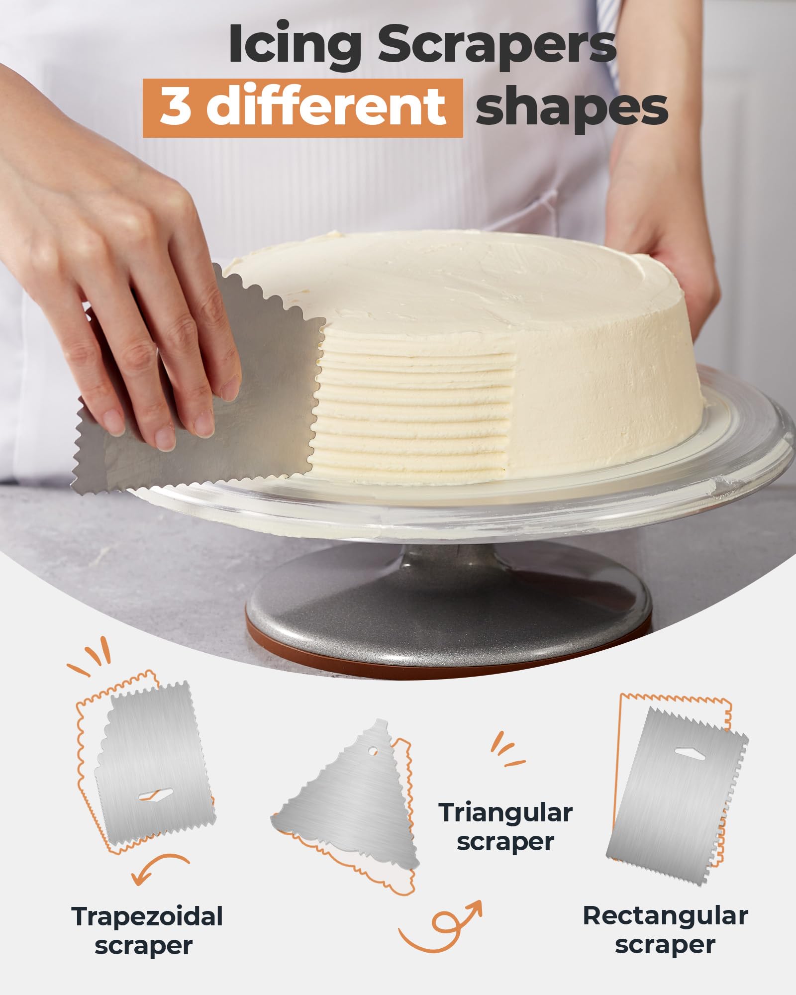 Kootek cake server for clean slices without damaging pastry