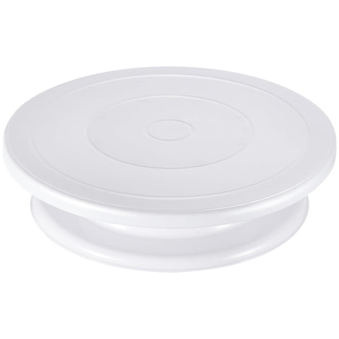 Kootek cake stand 11-inch rotating turntable for precise frosting access.