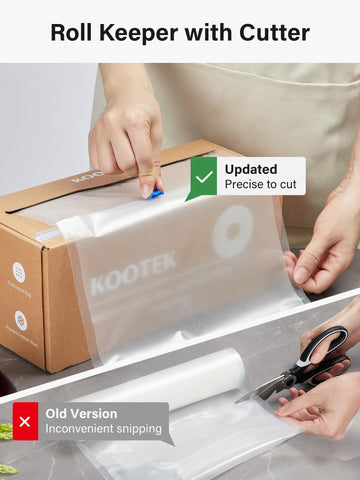 Kootek commercial-grade BPA-free bags suitable for fridge, freezer, microwave and sous vide
