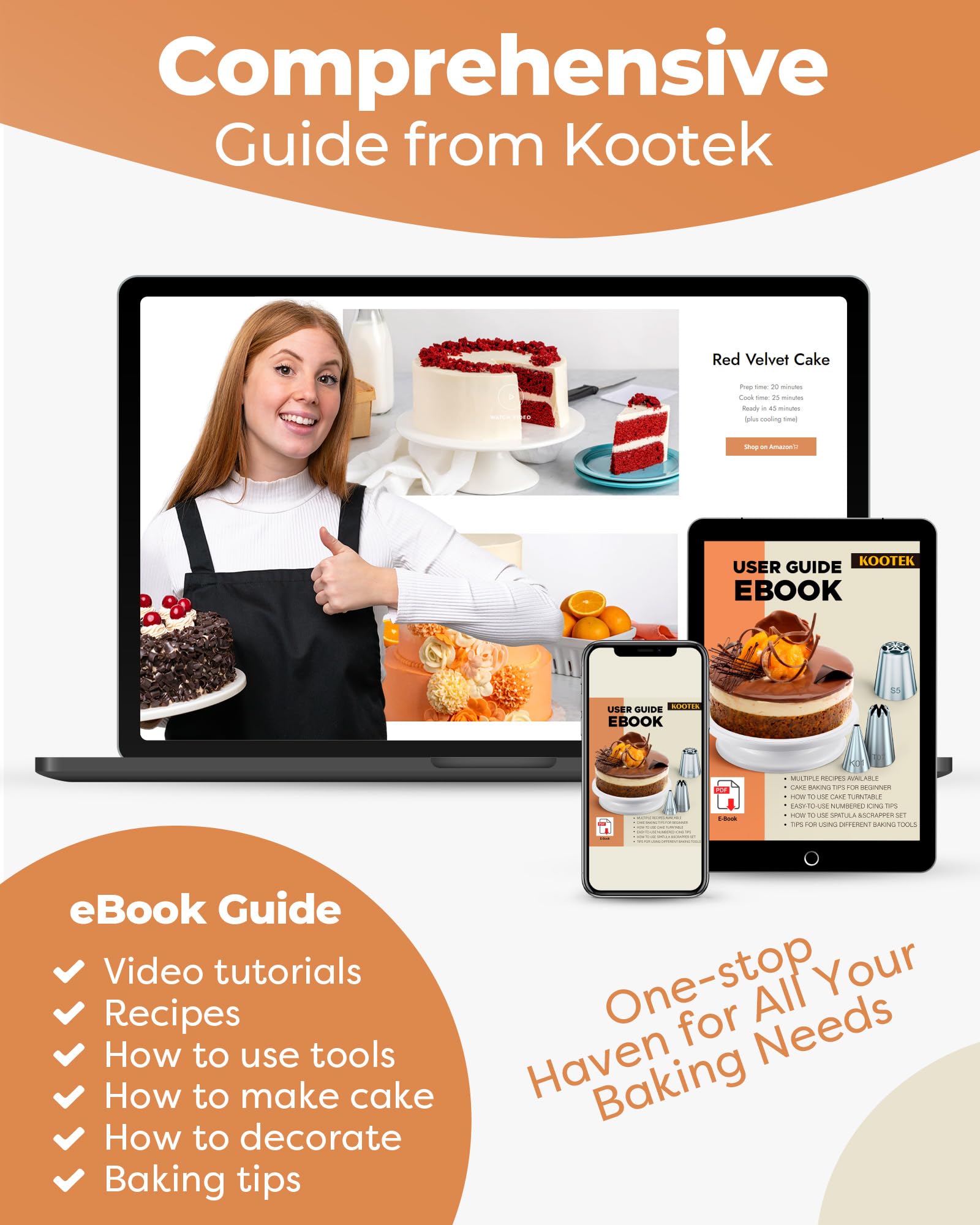 Kootek cupcake liners and toppers collection for cohesive party treats
