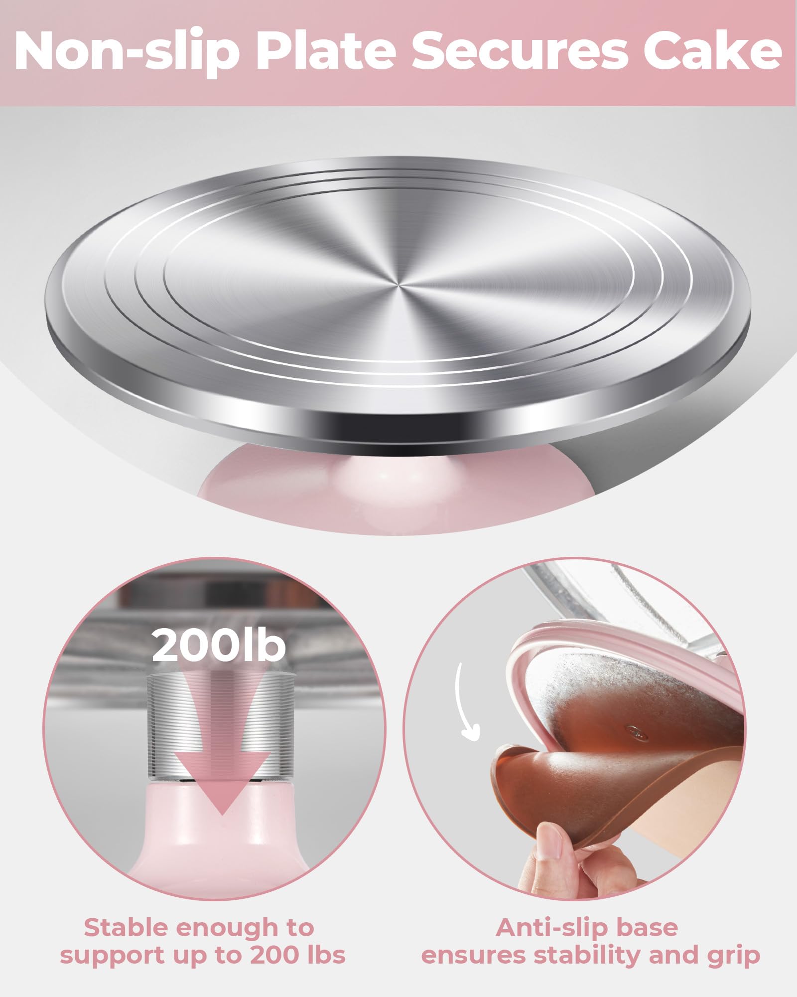 Kootek ideal for decorating classes and workshops using a rotating cake stand.