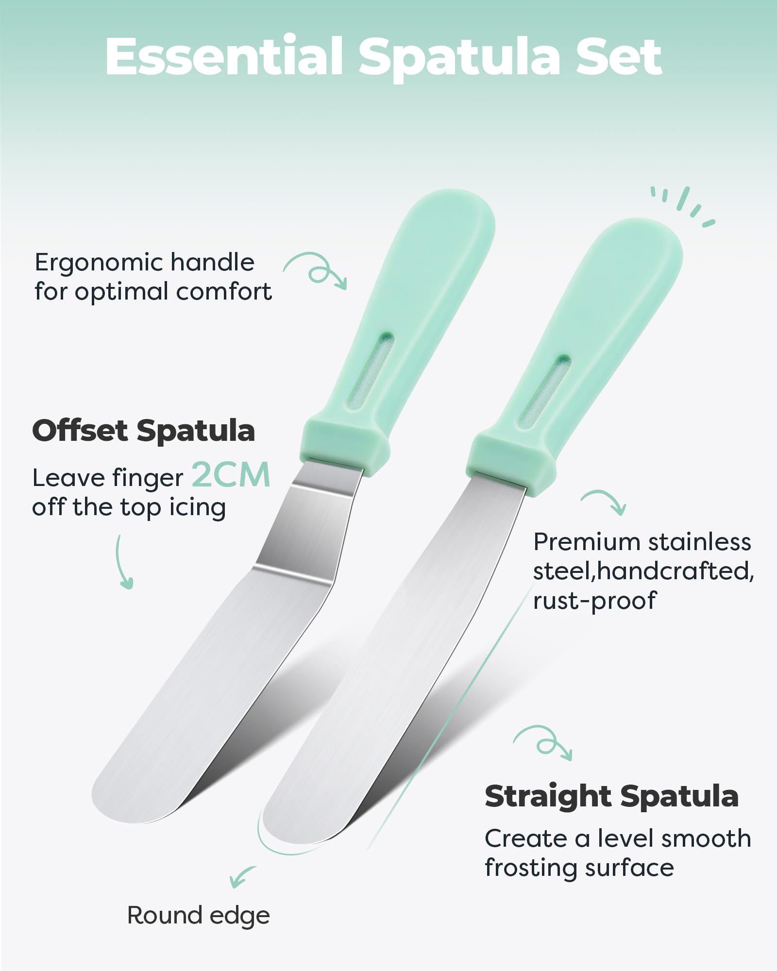 Kootek fondant molds set for creative cake toppers.