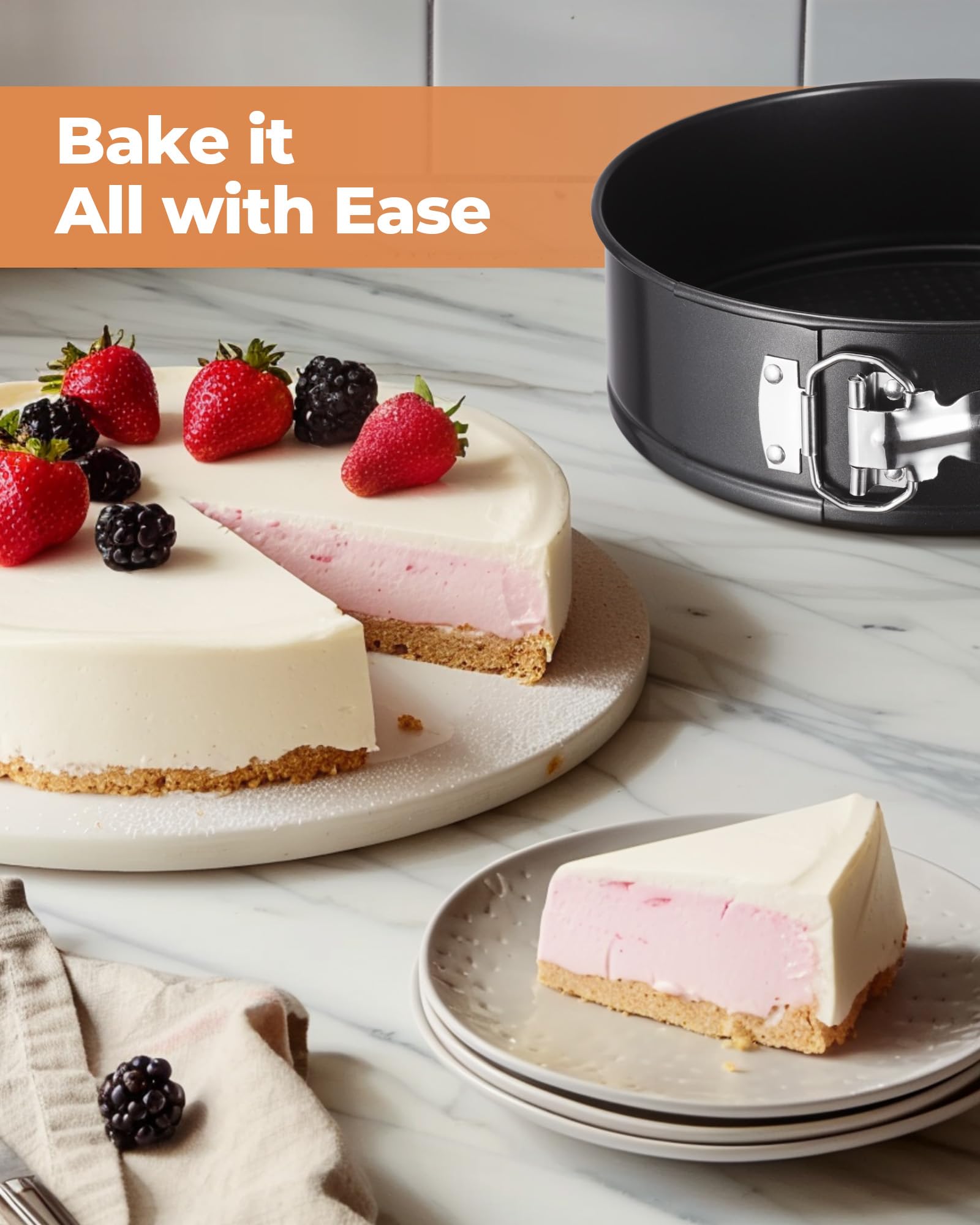 Kootek heavy-duty steel pan for even heat and durable bakeware.
