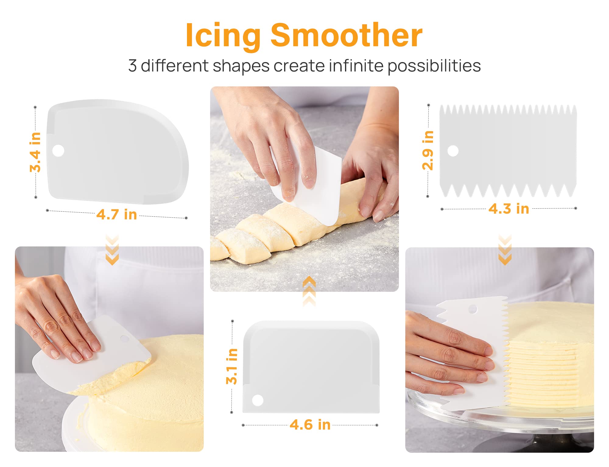 Kootek non-slip aluminum turntable keeps cakes steady