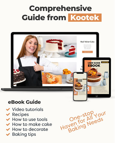 Kootek coupler and pastry bags for easy tip changes