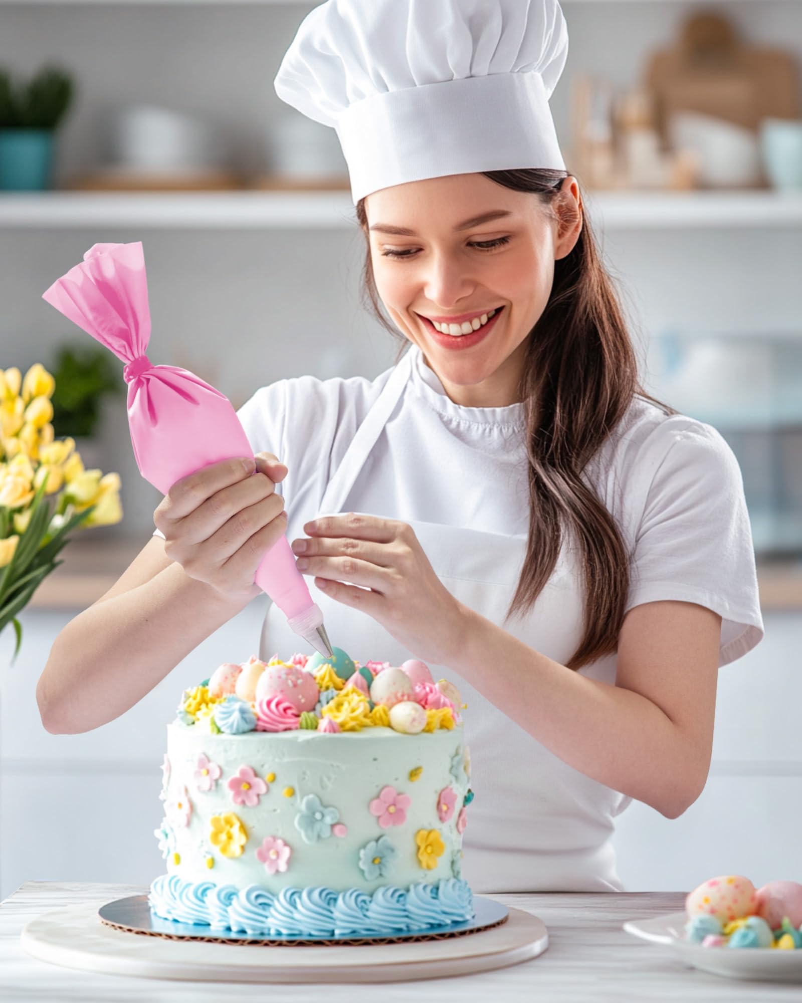 Kootek professional decorating kit in action for cupcakes and cakes