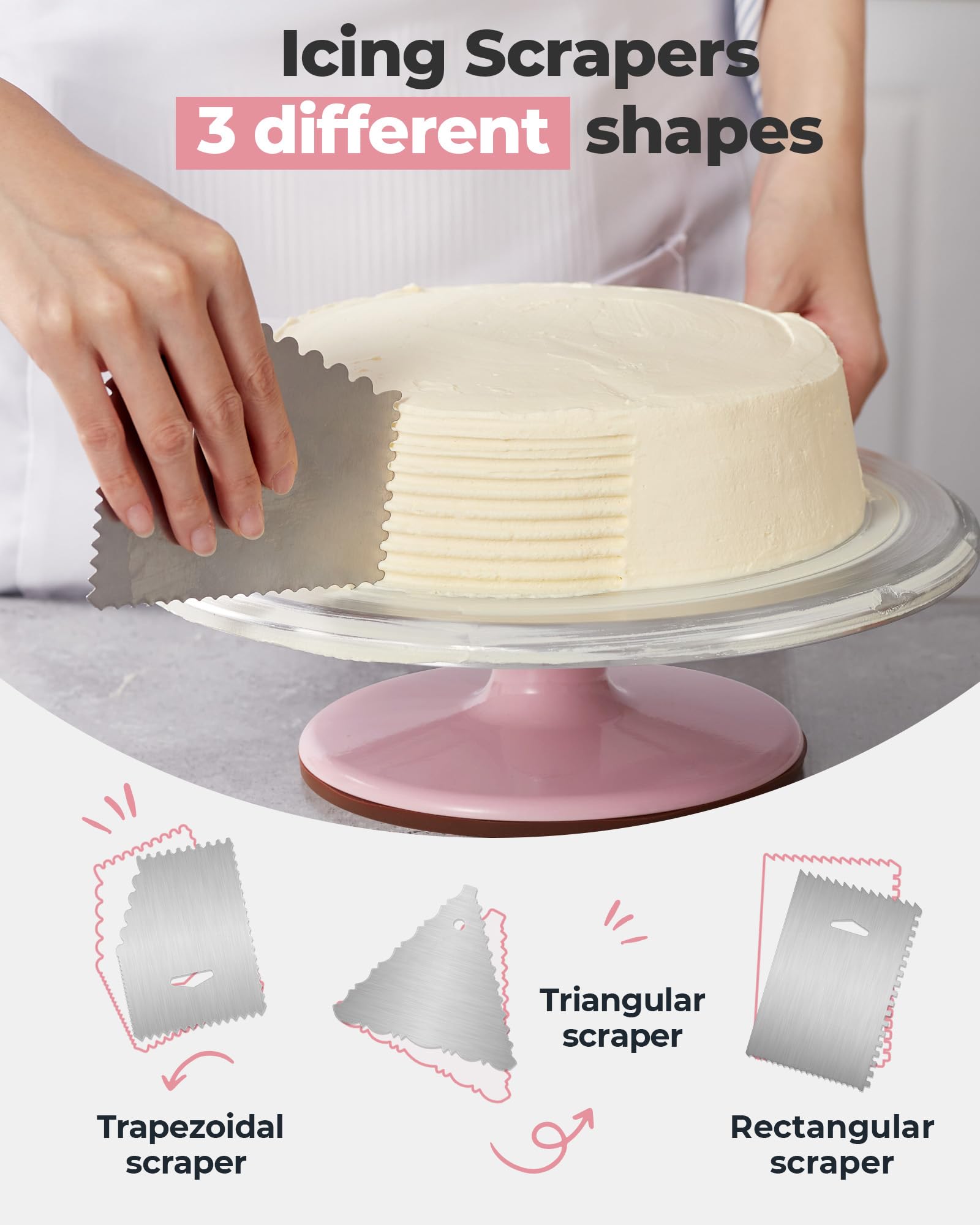 Kootek silicone icing spatula for even mixing and spreading