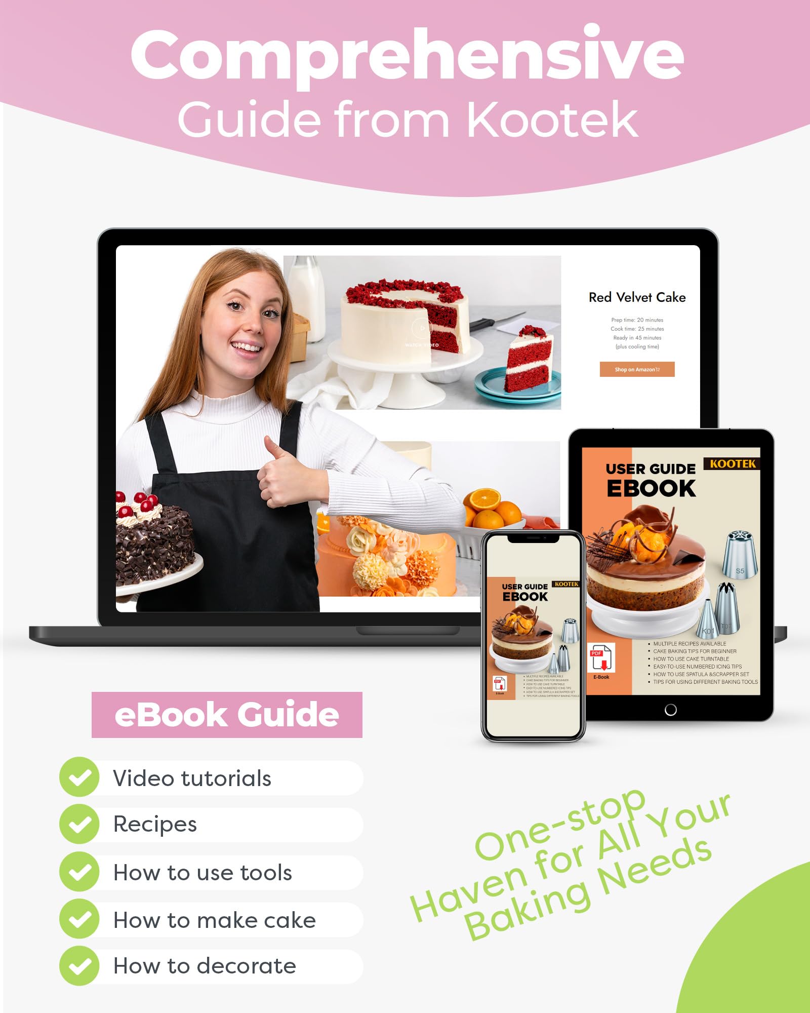 Kootek storage box keeps decorating tools organized
