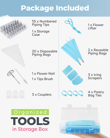 Kootek three cake scrapers for textured icing finishes