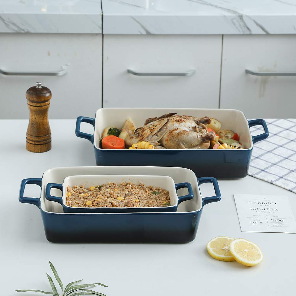 KOOV gradient blue oven safe dish up to 500°F