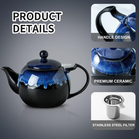 KOOV tea pot 34oz capacity for six cups