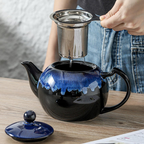 KOOV porcelain teapot durability and toxin-free materials