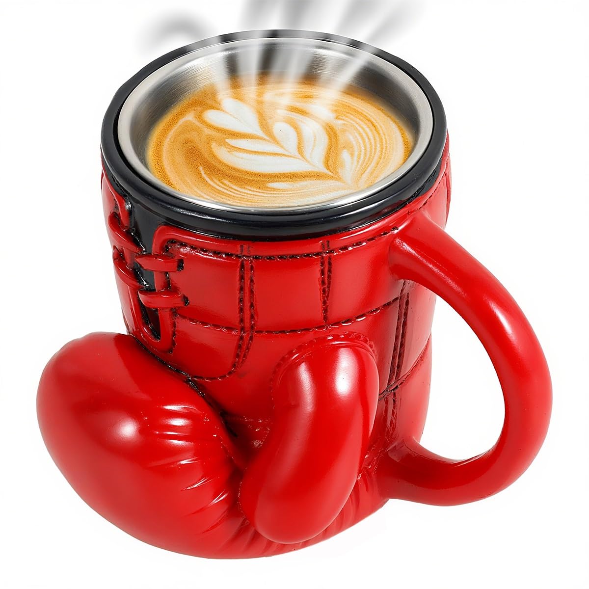KoovDem boxing glove mug front view highlights bold 3D design for desk moments