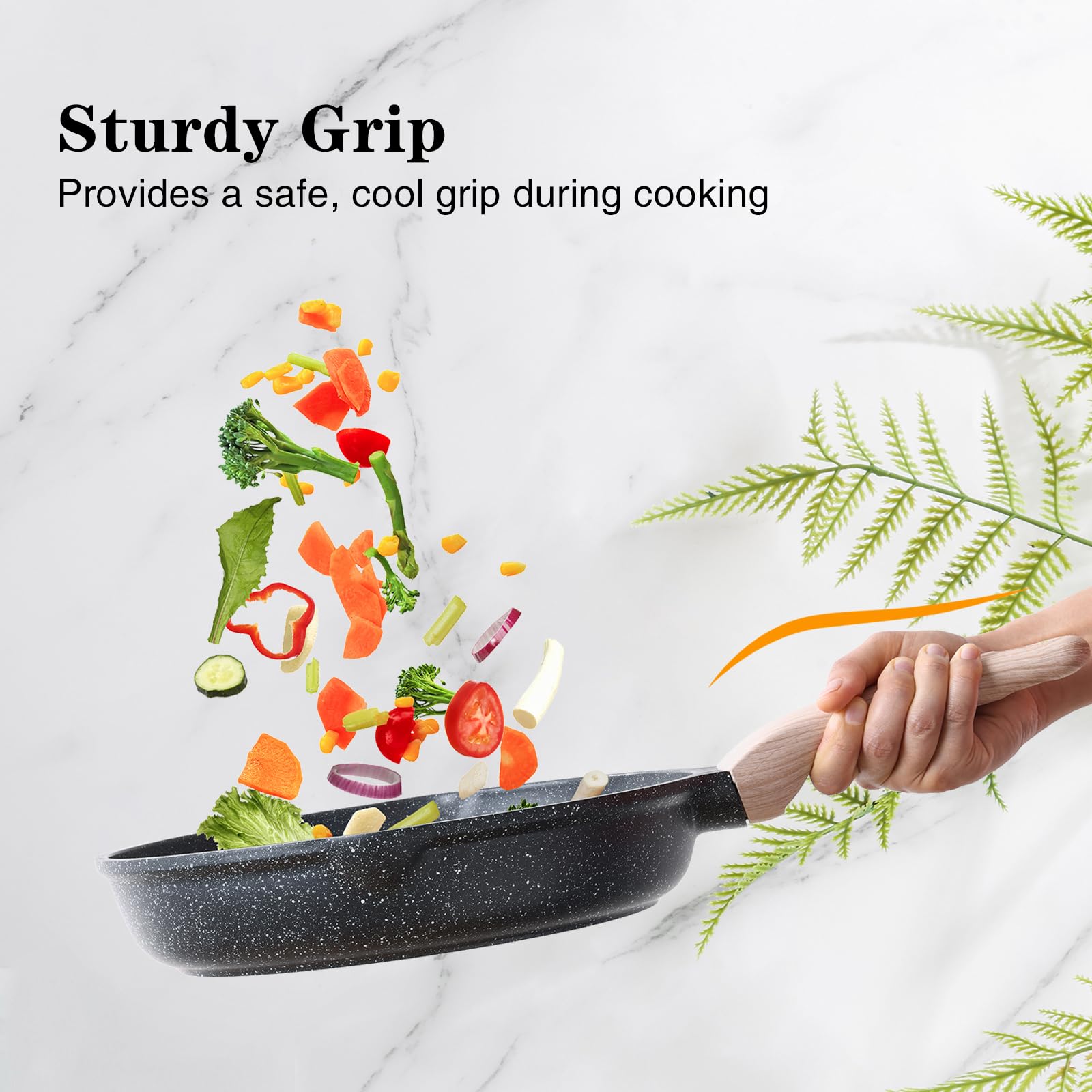 Kordisen easy-clean nonstick surface simplifies cleanup
