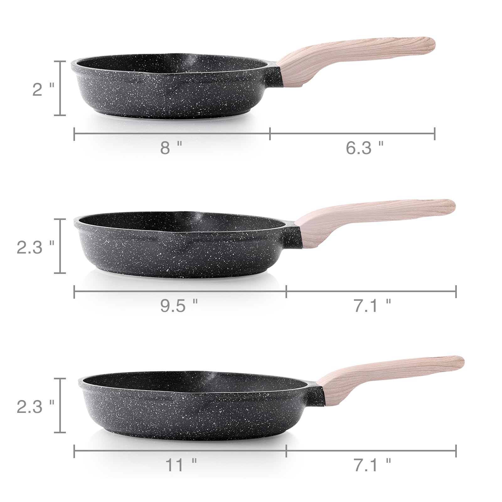 Kordisen induction-compatible frying pan works on all stovetops