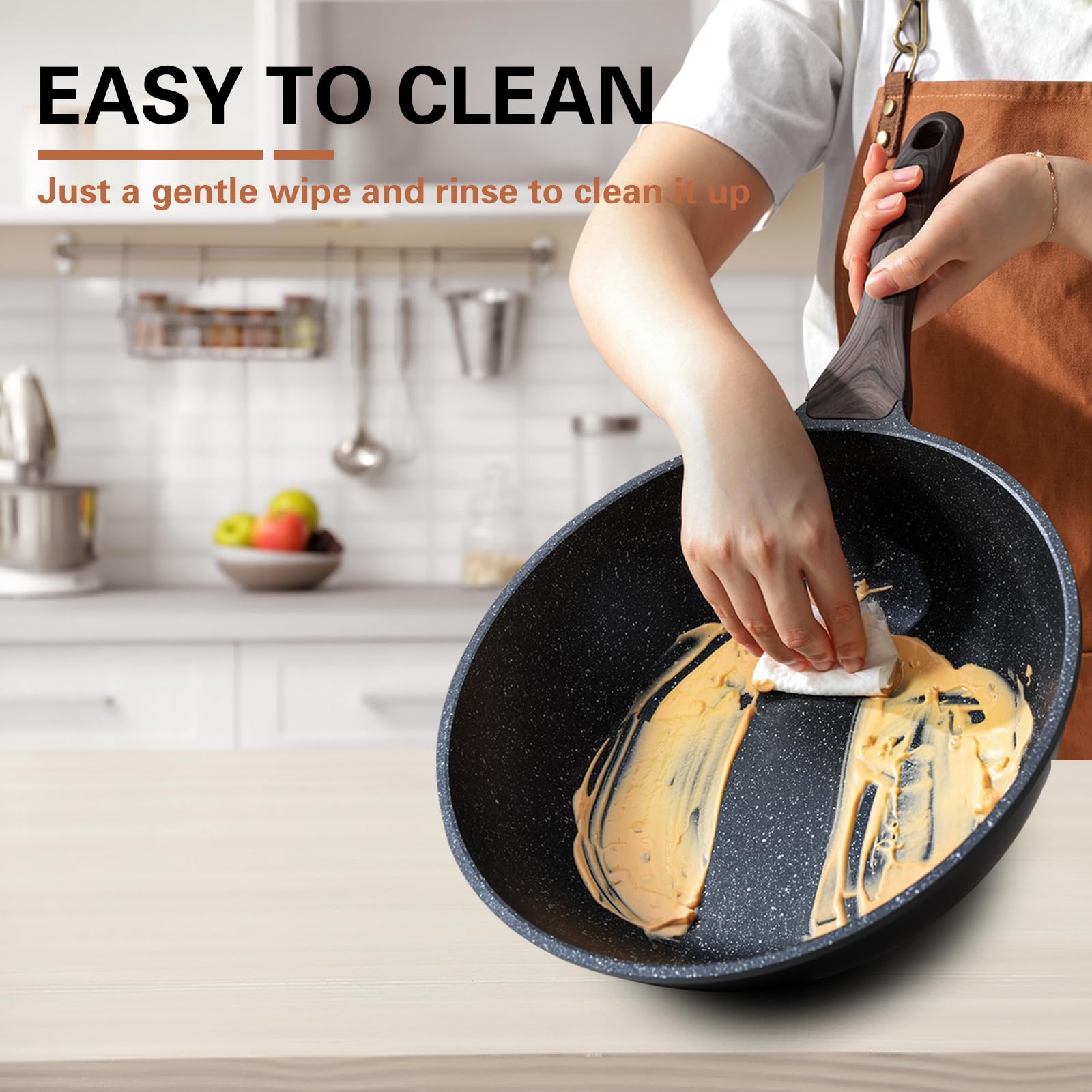 Kordisen induction-base compatible wok on a stove