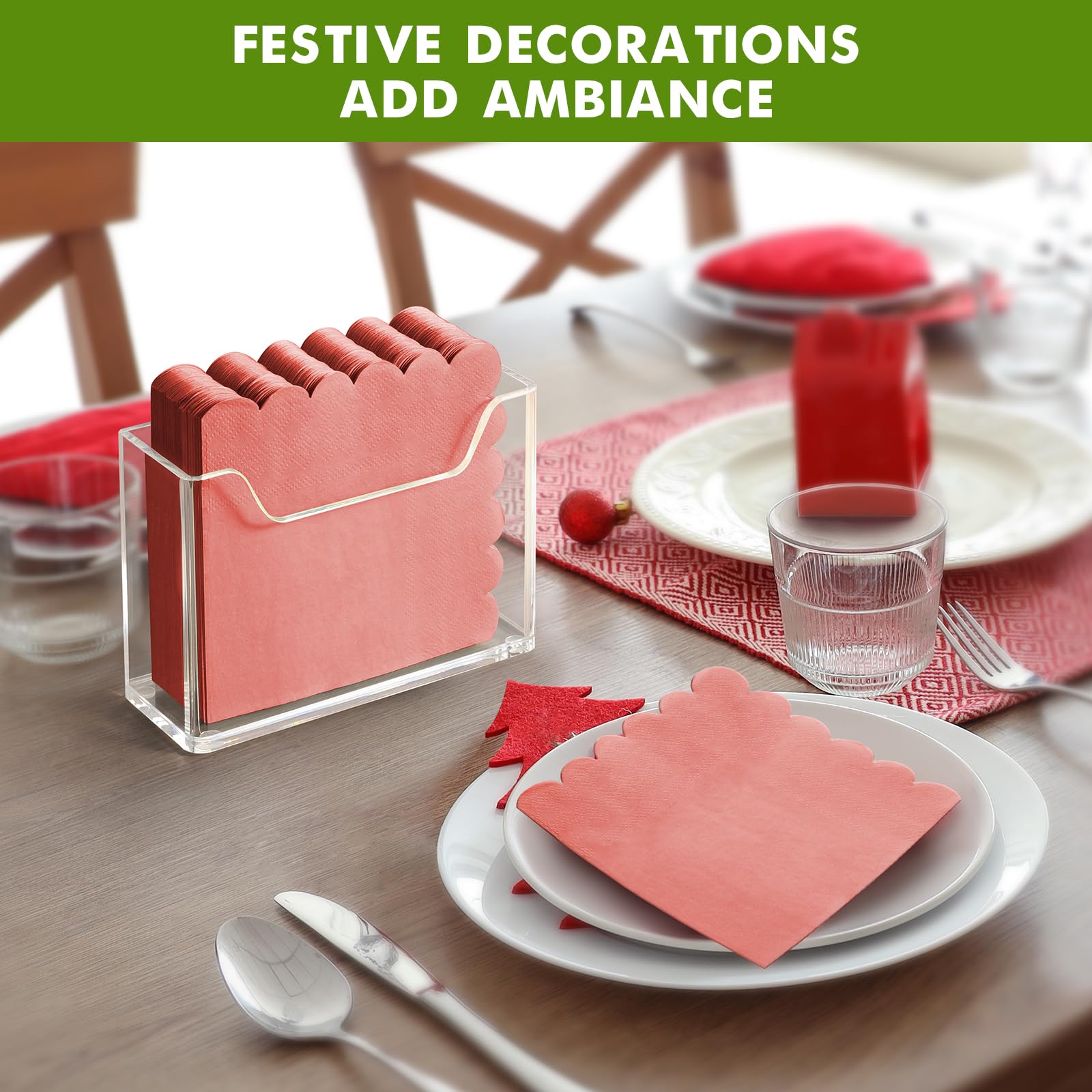 Kordory non-slip base prevents napkins from sliding on smooth surfaces.