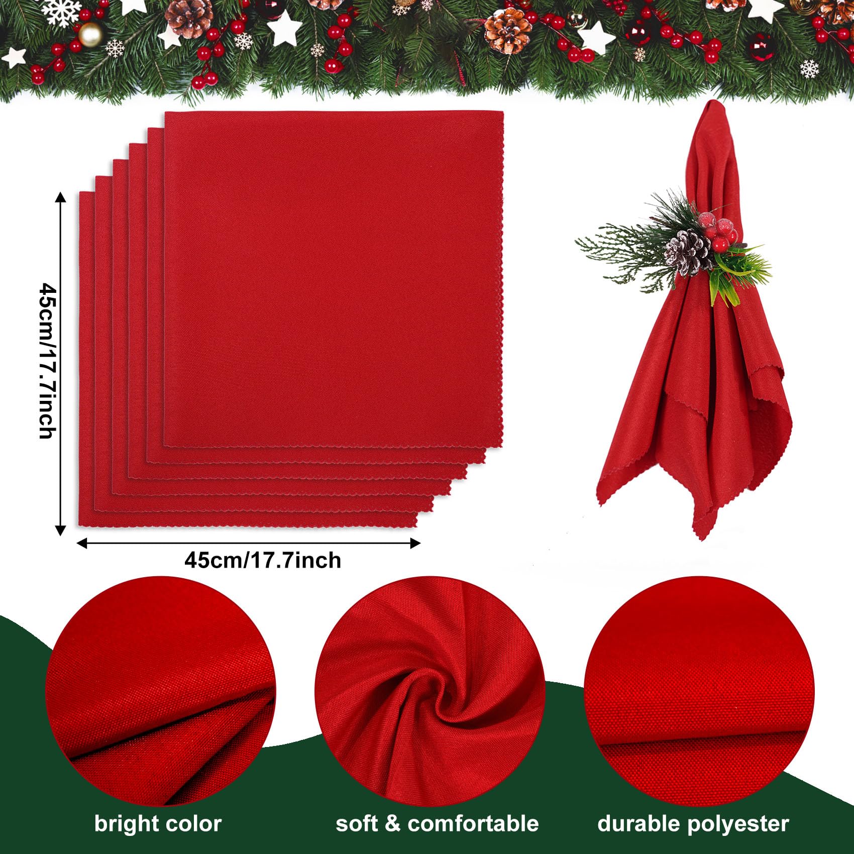 Korlon Tec washable napkins demonstrating long-term reuse for celebrations.