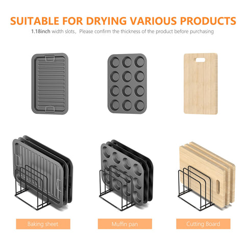 KORRTFID cutting-board rack—sturdy storage for cutting boards and trays.
