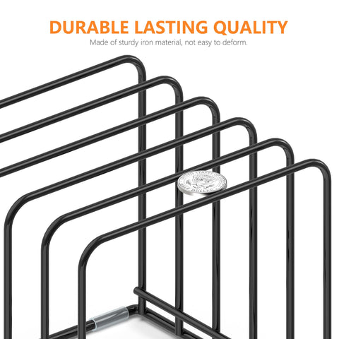 KORRTFID divided rack keeps baking pans evenly spaced and accessible.