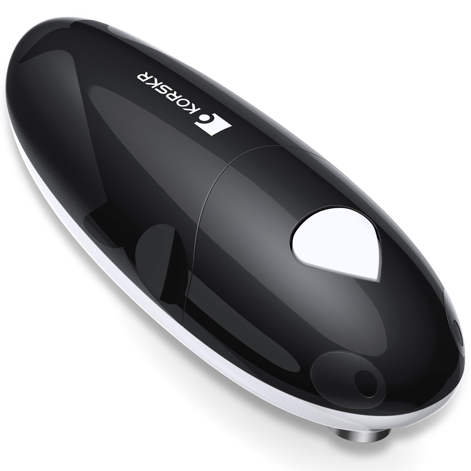 KORSKR electric can opener with smooth-edge cutting for safe handling.