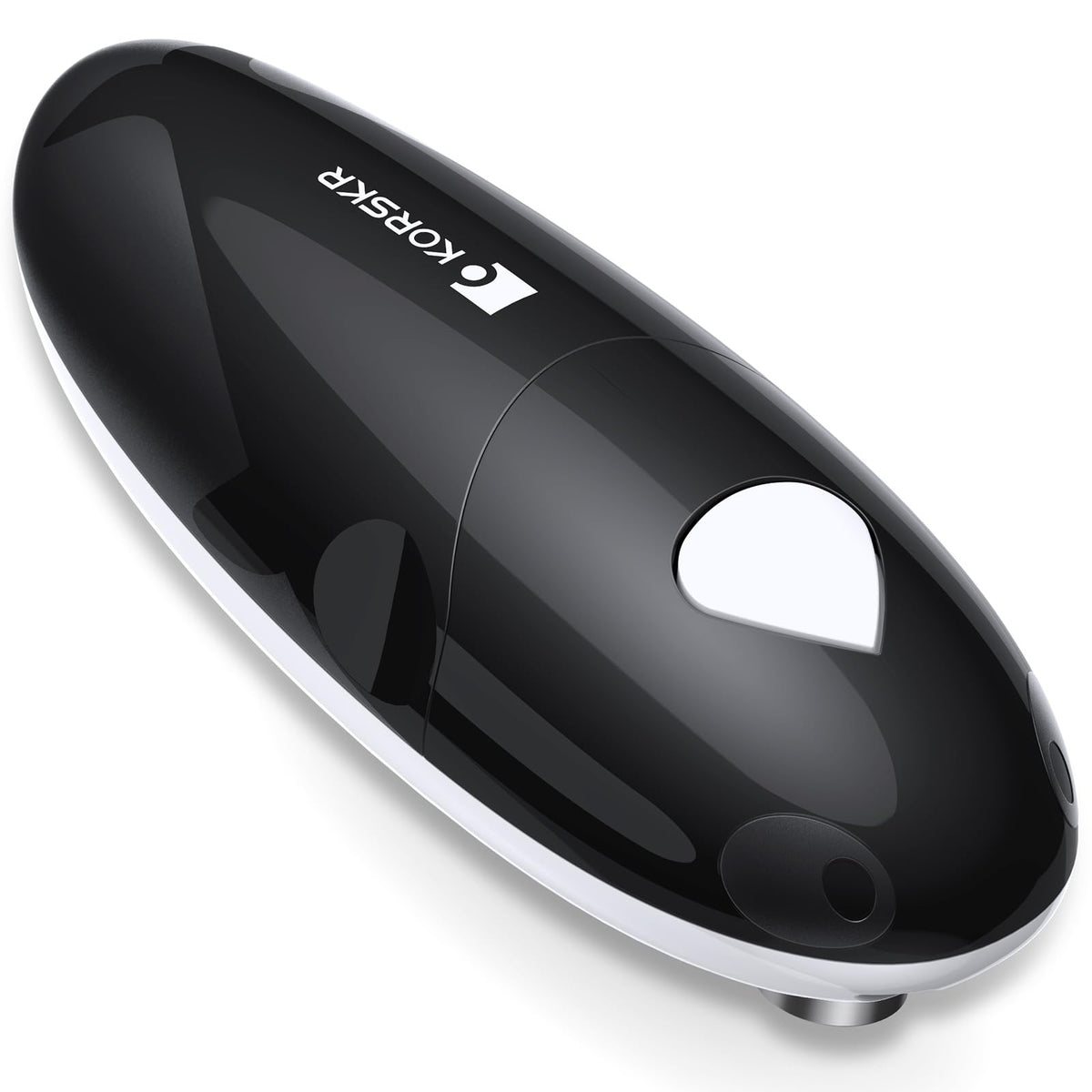 KORSKR electric can opener with smooth-edge cutting for safe handling.