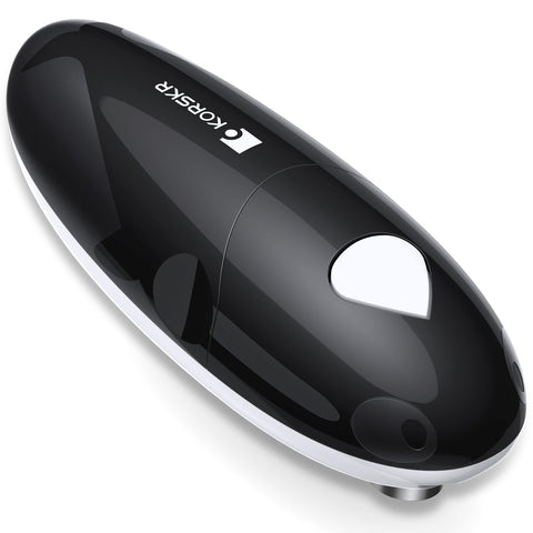 KORSKR electric can opener with smooth-edge cutting for safe handling.