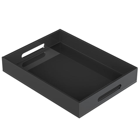 KOTEMON acrylic tray front view showing crystal-clear surface for elegant serving