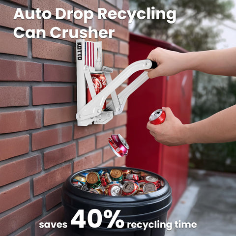 KOTTO can crusher handles 8/12/16 oz cans for compact recycling