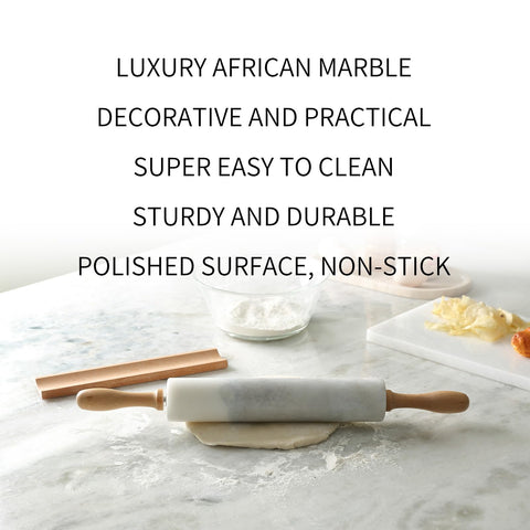 Koville heavy non-stick rolling pin ready for smooth dough