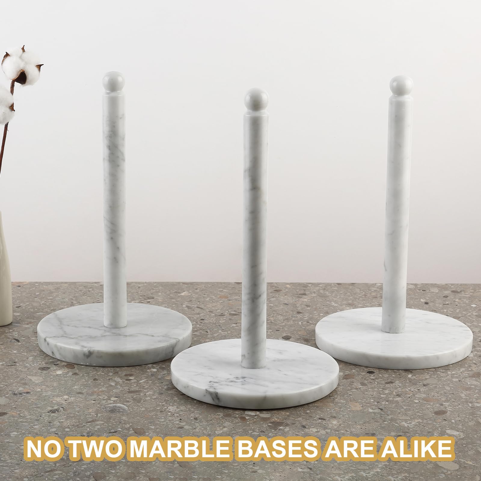 Koville towel holder on a clean kitchen countertop for easy access