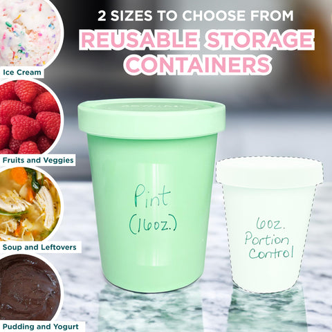 KOYAIRE airtight silicone lids keep contents secure and freezer burn-free.
