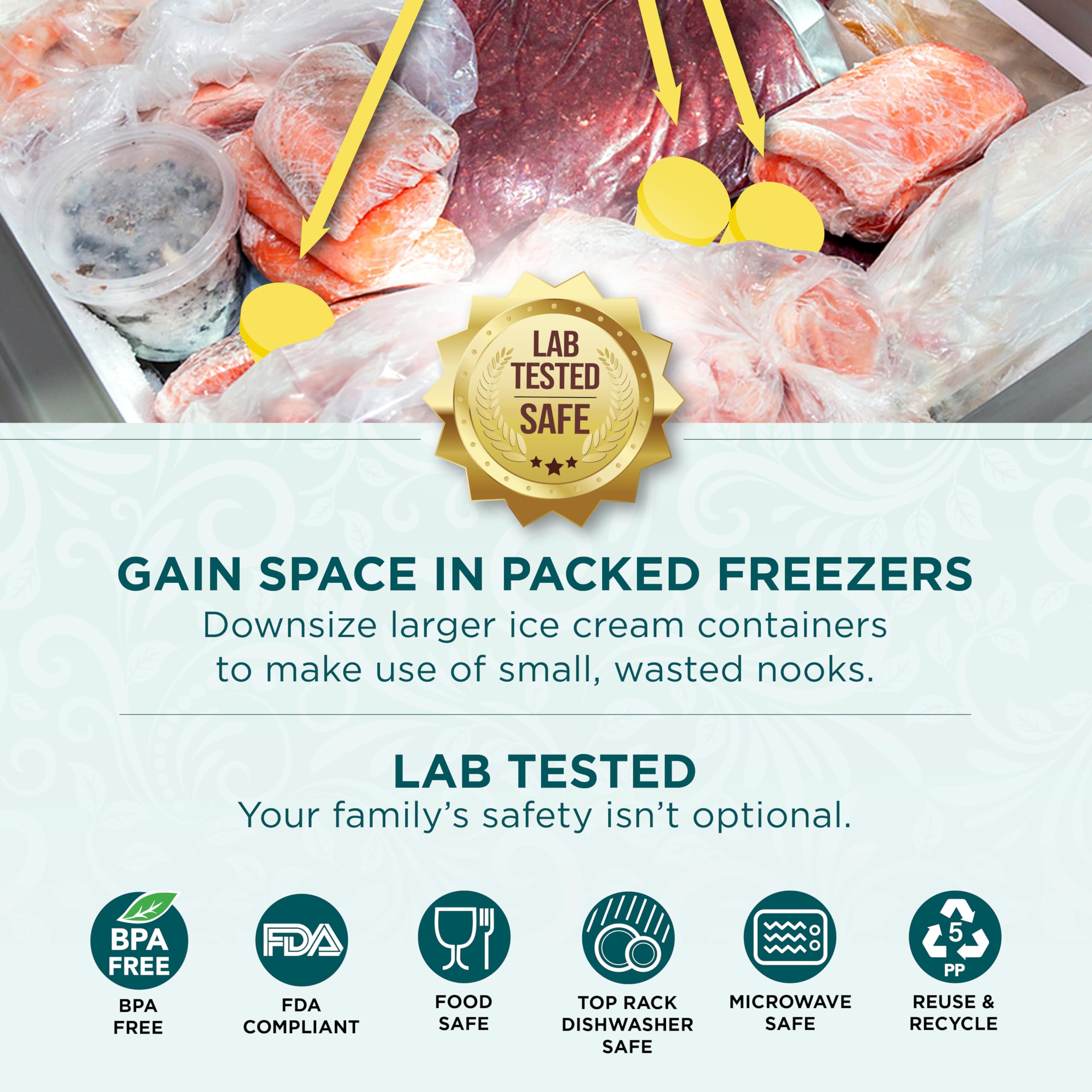 KOYAIRE BPA-free, food-grade container for safe and versatile storage.