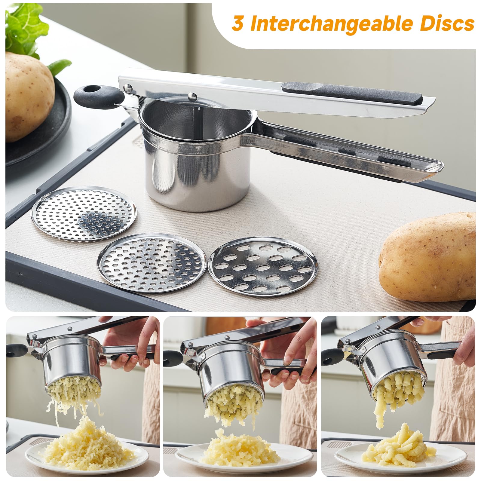 K-PamirZone interchangeable discs collection demonstrates texture control for fluffy potatoes or silky baby food